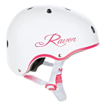 &Scaron;almas Raven Essto XS (48-52 cm), baltas/rožinis