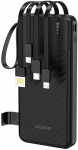 Powerbank Dudao 10000mah su integruotais Usb-c, Lightning kabeliais