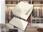 Textile organiser linen clothes shoes drawer white