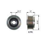 GATES DriveAlign OAP7160 Generatoriaus skriemulys/sankaba MAZDA L3M6-18-W11