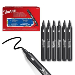 Juodi akriliniai žymekliai (6 vnt.) - Sharpie