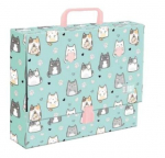 A4 XL aplankas Charming Cats su rankena - ST-MAJEWSKI
