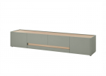 TV stovas Imv City, 224 cm, žalias/ąžuolas