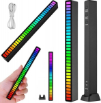 RGB USB LED garsui reaguojanti daugiaspalvė neoninė lemputė