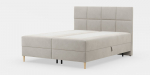 Lova B-Line Brik 160 &times; 200 cm su patalynės dėžėmis, audinys Adel 01, smėlio spalvos