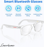 Bluetooth akiniai, balti