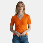 Moteri&scaron;ka oranžinė palaidinė BodyFlirt, XXS/XS