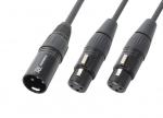 CX142 Y formos skirstytuvo XLR kabelis 1 XLR ki&scaron;tukas - 2 XLR ki&scaron;tukai