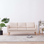 Trivietė sofa, rusva
