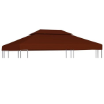 Pavėsinės uždangalas, 2 pakopų, terakota, 4x3m, 310 g/m&sup2;