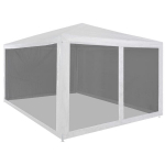 Proginė palapinė su 4 tinklinėmis &scaron;oninėmis sienelėmis, 4x3 m, pilka