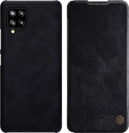 Dėklas telefonui Nillkin Qin, skirtas Samsung Galaxy A42 5G, juodas