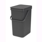 Brabantia &scaron;iuk&scaron;liadėžė, 12 l, pilka
