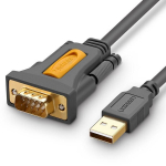 Kabelis adapteris Ugreen USB - RS-232 (male), 2 m, juodas (CR104 20222)