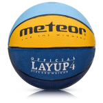 Krep&scaron;inio Kamuolys Meteor LAYUP #4 Mėlyna/Geltona/Žalia