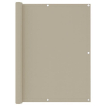 Balkono pertvara VidaXL 120x400 cm, smėlio spalvos, Kreminė spalva