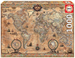 EDUCA -Puzzle - EDUCA PUZZLE 1000 MAPPEMONDE