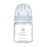 Plataus kaklelio buteliukas Canpol Babies, Anti-colic PP Easy Start Royal Baby, 120 ml, 35/233, blue