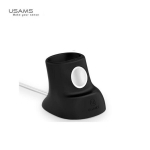 Dėklas USAMS 'ZJ051' juodas 2in1 (skirtas iWatch / AirPods įkrovikliams) silikoninis juodas