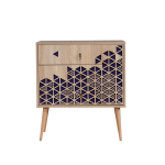 Komoda Kalune Design Dresser 3431, ąžuolo spalvos/violetinė