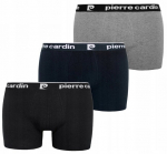 Trumpikės vyrams Pierre Cardin Boxer, juodos/pilkos, 3 vnt