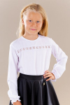 Palaidinė mergaitėms Muud Br&auml;ndid Basta 221330 01, balta, 122 cm