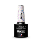 Ilgalaikis hibridinis nagų lakas Claresa Glitter 2, 5 g