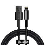 USB kabelis su Lightning jungtimi iPhone 2,4 A 2 m, juodas