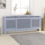 Radiatoriaus uždangalas, pilkas, 205cm, MDF