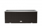 Lauko vazonas su laistymo sistema 95 cm x 39 cm x 43 cm, juoda
