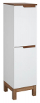 Auk&scaron;ta vonios spintelė Spek 127 cm, balta/ruda
