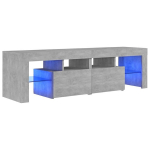 TV spintelė su LED ap&scaron;vietimu, 140x35x40 cm, pilka