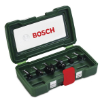 6 vnt. pjaustytuvų komplektas su 8 mm tvirtinimu i&scaron; &bdquo;Bosch&ldquo;