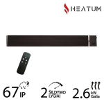 Infraraudonųjų spindulių &scaron;ildytuvas Heatum H2600R Evolution