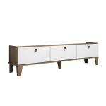 TV staliukas Kalune Design Sumer E3620, baltas/rudas