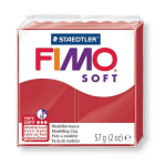 Modeliavimo masė - FIMO - SOFT - Kalėdų raudona - Lengvai mai&scaron;oma - 57 g