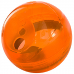 Rogz Tumbler Orange, skanėstus dozuojantis interaktyvus žaislas oranžinės spalvos, 12cm