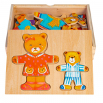 Medinė dėlionė Smily Play Me&scaron;kiukai, 30 detalių