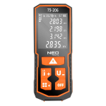 Lazerinis atstumo matuoklis, 100 m atstumas, IP54 NEO 75-206