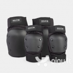 Kelių ir alkūnių apsaugų rinkinys Movino, juoda spalva, 12 metų (S0RC00-XL-3)