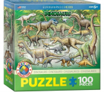 Dėlionė Eurographics, 6100-0098, Dinosaurs, 100 d.