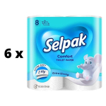 Tualetinis popierius SELPAK comfort, 8 vnt., 2 sl. x 6 vnt. pakuotė