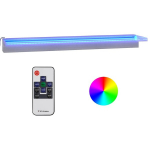 Krioklys su įvairių spalvų LED lemputėmis, 90cm, Sidabro
