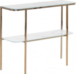 Konsolė Beliani Calvert, balta/auksinė