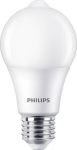 Led E27 8w 60w 2700k su judesio jutikliu Philips