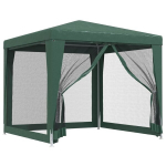 Proginė palapinė su 4 sienomis, HDPE, 2,5x2,5m, žalia