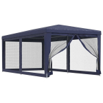 Proginė palapinė su 6 sienomis, HDPE, 3x6m, mėlyna, Mėlyna