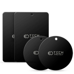 Telefono laikiklis Tech-Protect MetalPlate magnetic plates for car holders - black (4 pcs.)