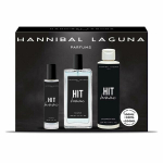 Kosmetikos rinkinys Hannibal Laguna Hit Homme EDT vyrams: Tualetinis vanduo 100 ml + tualetinis vanduo 30 ml + du&scaron;o želė 200 ml