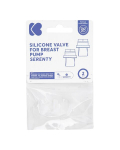 Atsarginiai silikoniniai vožtuvai elektriniam pientraukiui KikkaBoo Serenity Clear